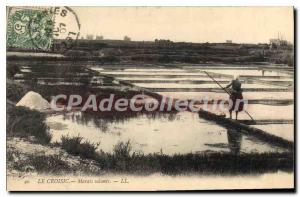 Postcard Old Croisic Saltmarsh