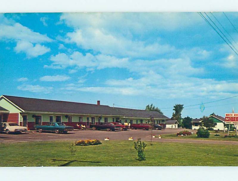 Unused Pre-1980 OLD CARS & NORTH RIVER MOTEL Cornwall PE M0649