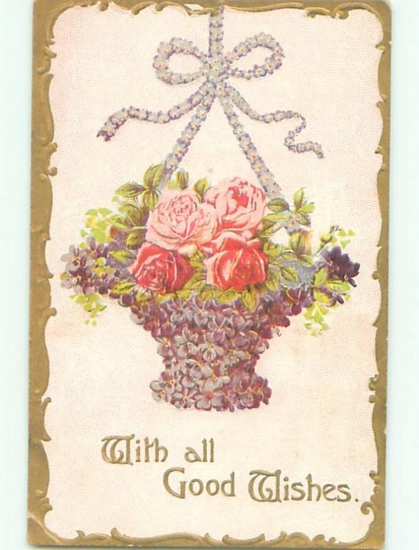 Divided-Back BEAUTIFUL FLOWERS SCENE Great Postcard AA3900