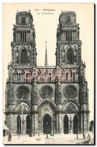 Old Postcard Orleans Cathedrale