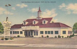 Indiana Fort Wayne The Colonial Restaurant 1949
