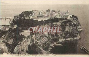 Old Postcard The Rock MONACO - View from the observatory