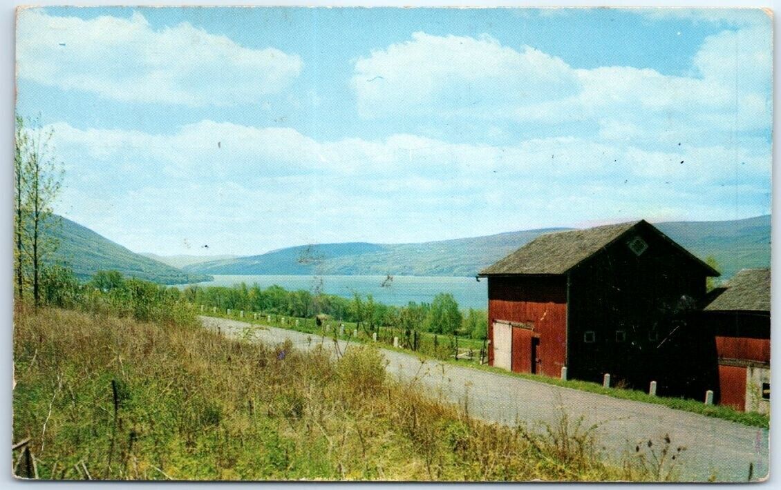 Postcard A friendly road along the east shore of Canandaigua Lake