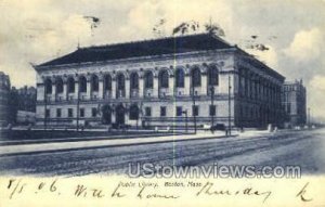 Public Library - Boston, Massachusetts MA