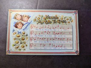Mint England Song Music Postcard Nearer My God to Thee Musical Notes RMS Titanic