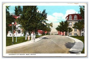 University of Nevada Street View Reno Nevada NVWB Postcard V4