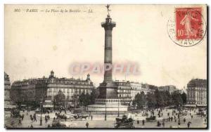 Paris Old Postcard Place de la Bastille