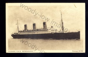 LS2492 - Cunard Liner - Berengaria - postcard