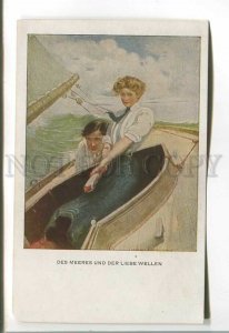 485276 Clarence Underwood sea and waves of love rare german edition Vintage