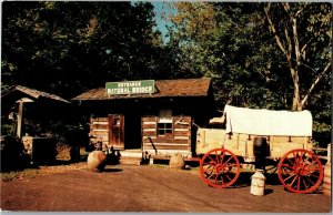 Entrance, Natural Bridge of Arkansas, Hwy 65 Near Clinton Postcard E75