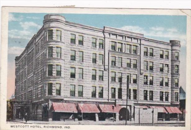 Indiana Richmond The Westcott Hotel 1918