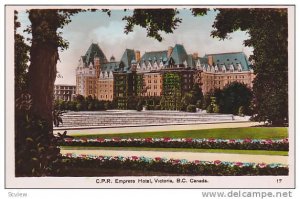 RP; Hand-Colored, C.P.R. Empress Hotel, Victoria, British Columbia, Canada, 1...