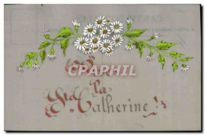 Old Postcard Fantasy Flowers Ste Catherine