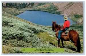 c1960 Greetings From Loveland River Colorado Rembrant Vintage Antique Postcard