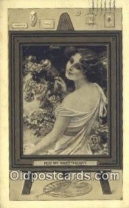 Signed Artist 1910 close to perfect corners, light postal marking on front