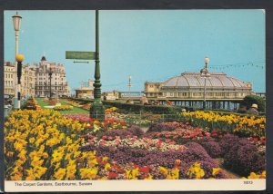 Sussex Postcard - The Carpet Gardens, Eastbourne   RR5783