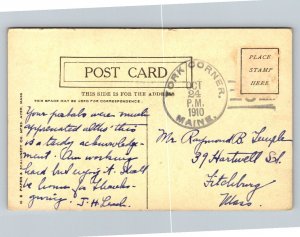 1910  York High School  Maine   Postcard