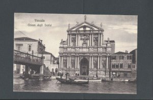 Post Card Ca 1911 Venice Italy Scalzi Church Roman Catholic