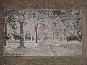 Steuben Park On a Winters Night, Utica, N.Y., unused