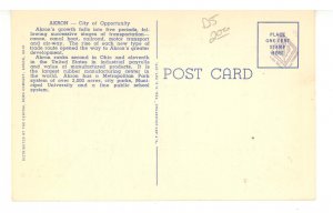 OH - Large Letter Greetings from Akron, Ohio