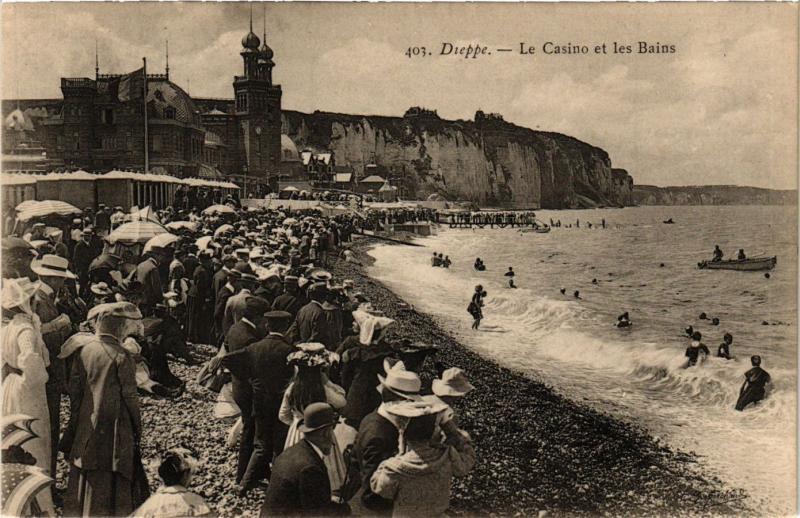 CPA DIEPPE-Le Casino et-les-BAINS (347338)