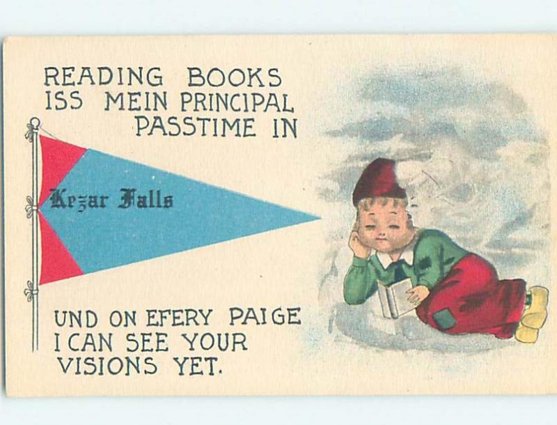 Divided-Back COMIC POSTCARD Kezar Falls - Parsonsfield Maine ME HM4737