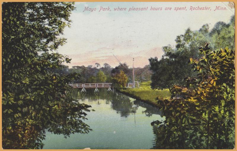 Rochester, Minn., Mayo Park, where pleasant hours are spent - 1910