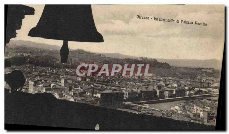 Postcard Old Bell Palazzo Vecchio Firenze