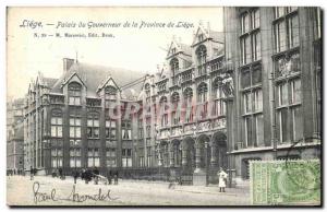 Postcard Liege Old Palace Governor of the Province of Liege