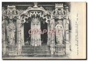 Postcard Old Brou Church Bourg Figures of the Mausoleum of Philibert Beautiful