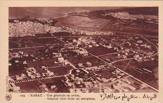 Morocco Rabat General View From An Aeroplane 1920-30s