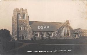 A57/ East Northfield Massachusetts RPPC c1910 Postcard Russell Sage Memorial