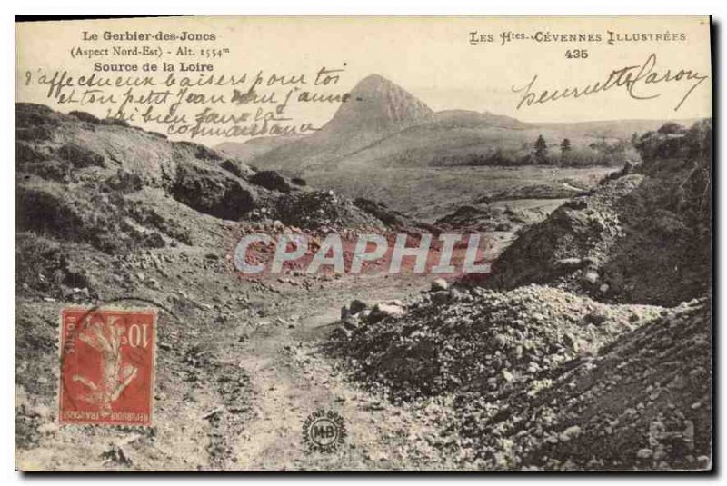 Old Postcard The Htes Cevennes illustrated Gerbier of Reeds (North East Aspec...
