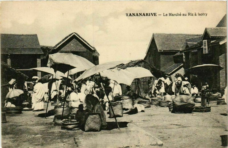 CPA AK TANANARIVE Le Marche au Riz a Isotry MADAGASCAR (709660)