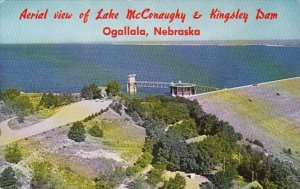 Nebraska Ogallala Aerial View Of Lake McConaugy & Kingsley Dam