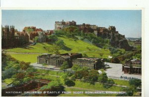 Scotland Postcard - National Galleries from Scott Monument - Edinburgh - 10982A
