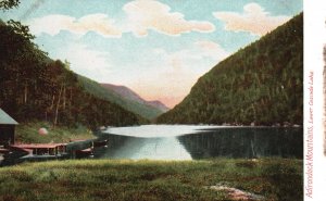 Vintage Postcard Lower Cascade Lake Adirondack Attraction  Mountains New York NY