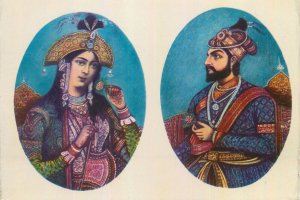 Postcard ethnic type Shah Jahan Mumtaz Mahal