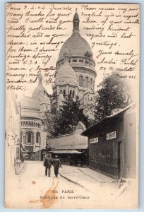 Paris Île-de-France France Postcard Basilica of the Sacred Heart 1904
