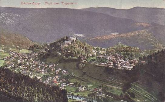 Germany Schwarzburg Blick vom Trippstein