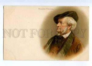 234422 COMPOSER Richard WAGNER Vintage LITHO russian postcard 