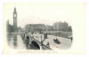 UK - England, London. Westminster Bridge & Clock Tower