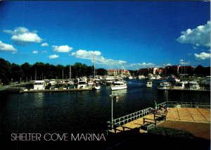 Hilton Head Island, SC South Carolina SHELTER COVE MARINA Boat Dock 4X6 Postcard