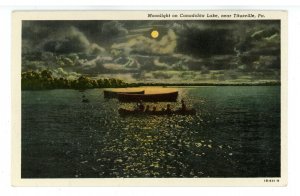 PA - Titusville. Moonlight on Canadohta Lake