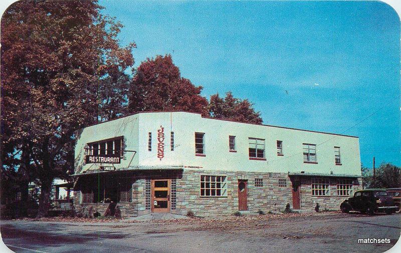 1950s EAST GREENBUSH NEW YORK Jevens Restaurant Cocktail Bar postcard