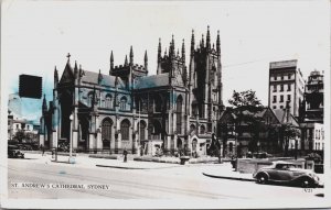 Australia St Andrew's Cathedral Sydney New South Wales Vintage RPPC C126