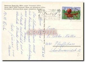 Modern Postcard Davos Strela Alp