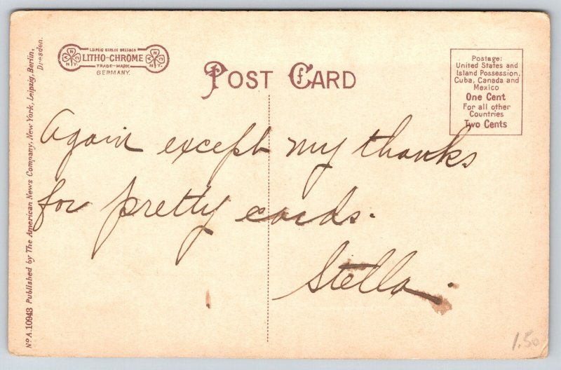 Bethlehem PA~Lehigh University~Library Bldg~Towers~Castellated~c1910 Postcard