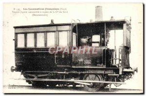 Postcard Old Train Locomotive Car Auto PO steam of North Co.