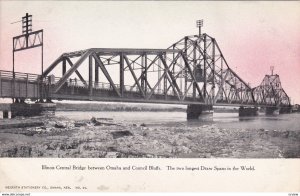 ILLINOIS, 00-10s; Central Bridge between Omaha and Council Bluffs